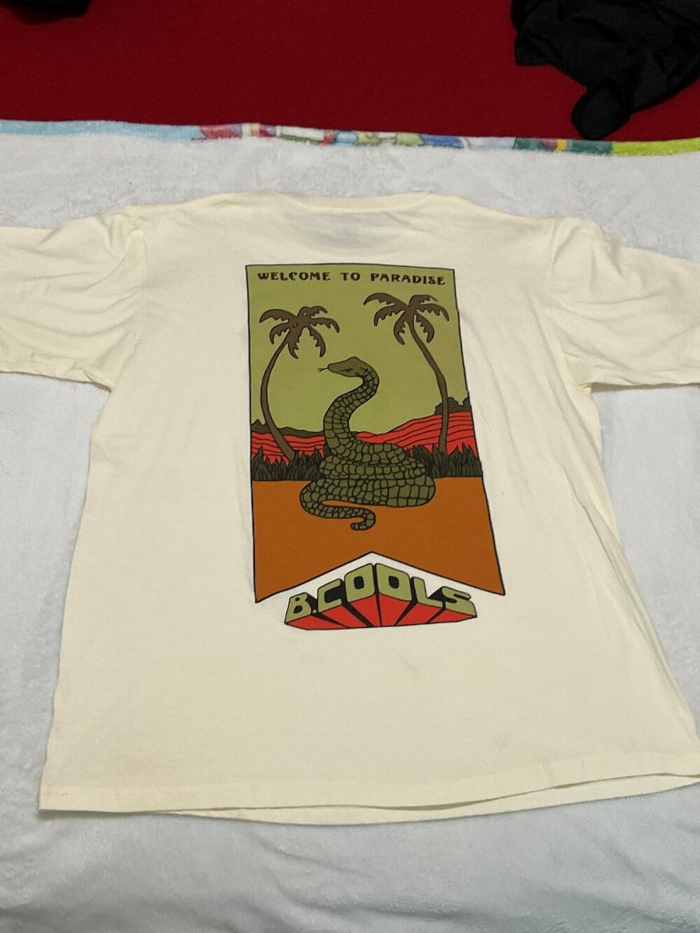 Barney Cools Men's Cream T-shirt